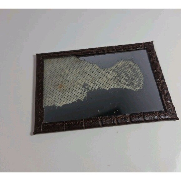 Eric Javits Laptop Tote Brown Croc Embossed Leather Gold Hardware Suede Interior - Picture 11 of 11